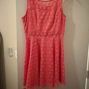 Trixxi Coral Lace Mini Dress
